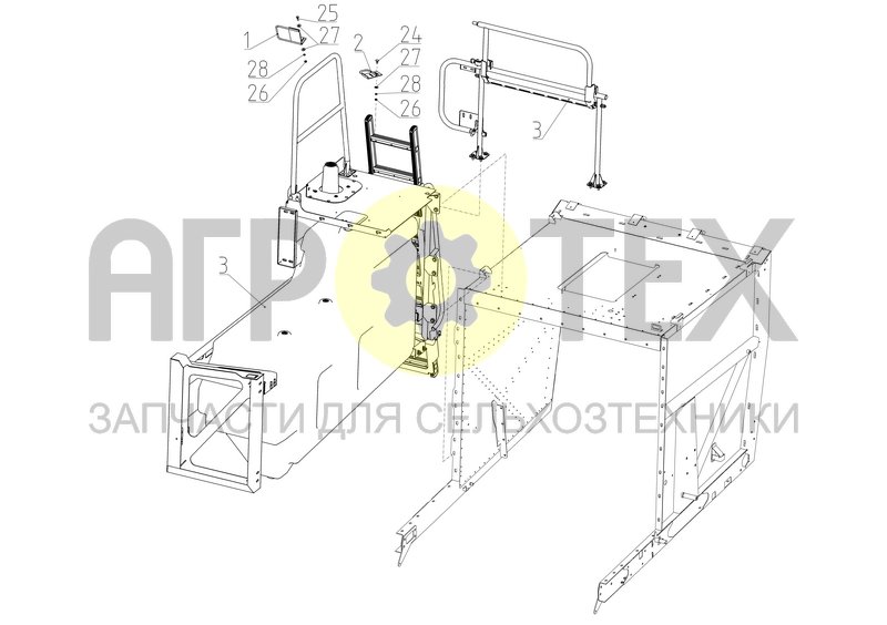 Чертеж Площадка входа (T500.30.04.000Ф)